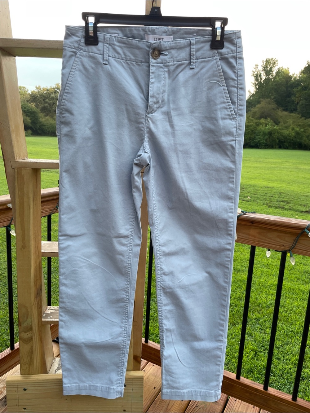 LOFT Grey Straight Leg Pants